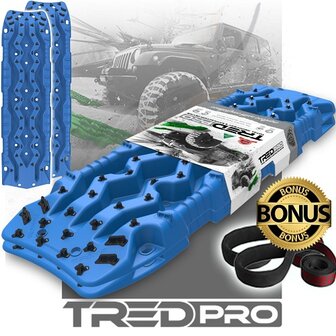 Blauw - blue TRED PRO rijplaten - sandbpoards 4x4life