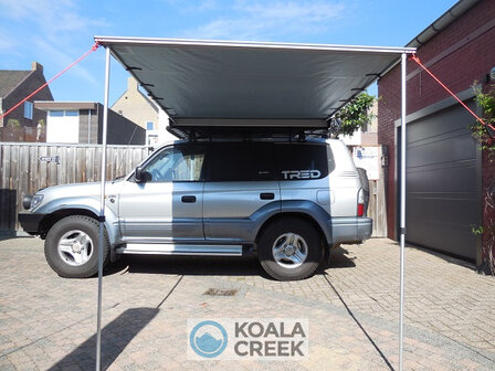 KOALA CREEK&reg;   EXPLORER 4x4 luifel grijs 250x250 cm. Rip-Stop polyester/katoen 