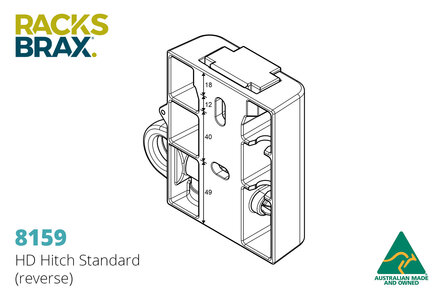 Racksbrax 8182 HD afsluitbare luifel snelmontage set 40-52 mm. (3 stuks - triple) 