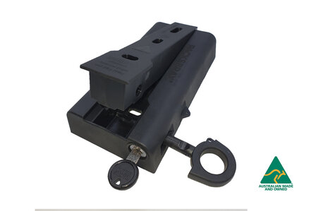 Racksbrax 9001 XD afsluitbare luifel snelmontage set  100 - 120 mm. (3 stuks-triple) 