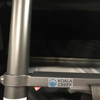 KOALA CREEK daktent zwarte telescoopladder zelfinschuivend - 230 cm lang  