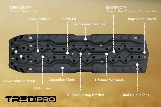 grijs - grey TRED PRO rijplaten - sandboards 4x4life