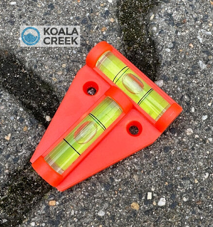 KOALA CREEK® LEVEL-IT complete  set met 2 levellers, 2 keggen en waterpas in tas