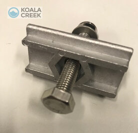 KOALA CREEK® aluminium schuifplaat en RVS bout+moer+schijf