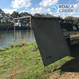 KOALA CREEK® EXPLORER luifel zijwand - voorwand grijs 300x200 cm. 