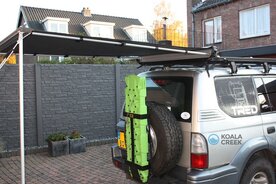 KOALA CREEK® ADVENTURER luifel grijs 140x200 cm.  Rip-Stop polyester/katoen